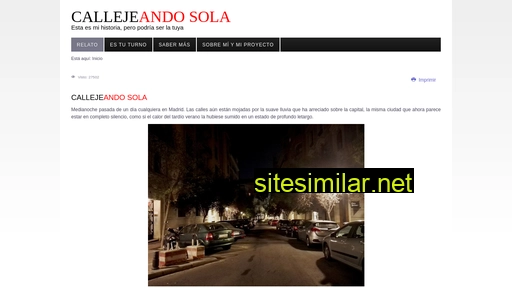 callejeandosola.es alternative sites