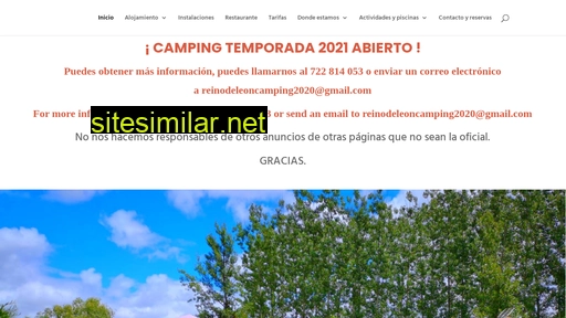 campingreinodeleon.es alternative sites