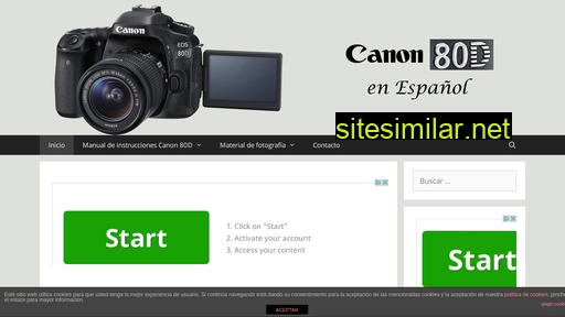 canon80d.es alternative sites
