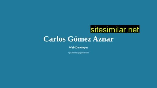 Carlosgomezaznar similar sites