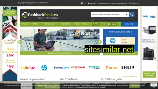 cashbackdeals.es alternative sites