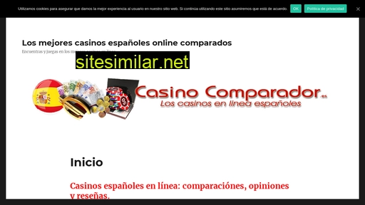 Casinocomparador similar sites