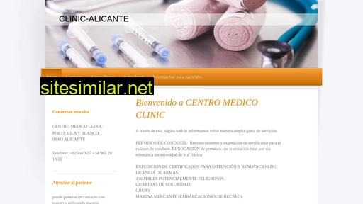 centro-medico-clinic-alicante.es alternative sites