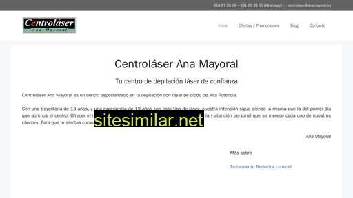 centrolaseranamayoral.es alternative sites