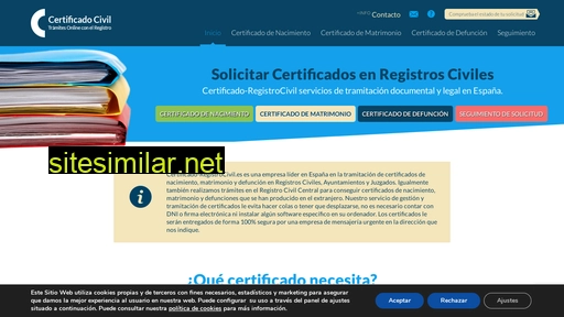 Certificado-registrocivil similar sites