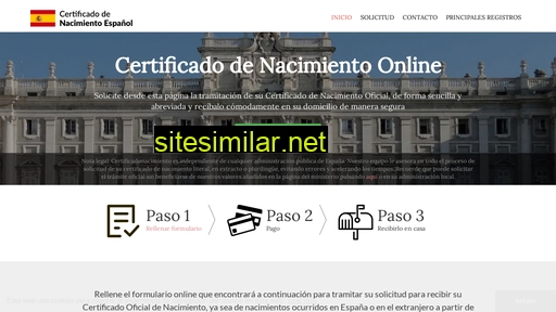 Certificadonacimiento similar sites