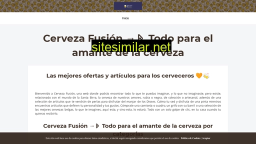 cervezafusion.es alternative sites