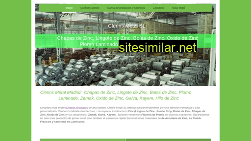 clerins-metal.es alternative sites