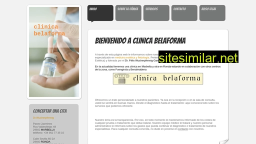 clinicabelaforma.es alternative sites