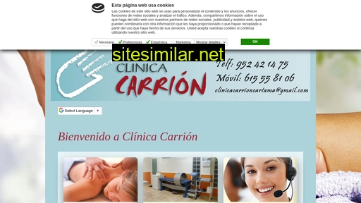 clinicacarrioncartama.es alternative sites