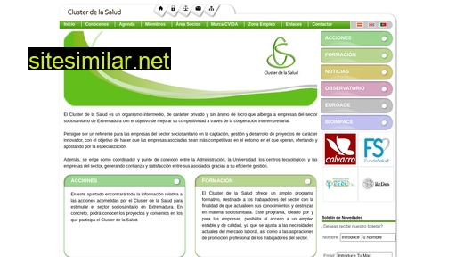 clustersalud.es alternative sites