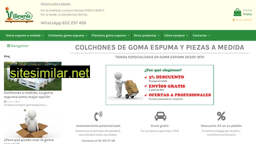 colchonesgomaespuma.es alternative sites