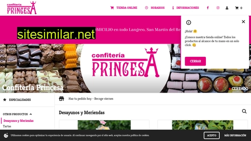 confiteriaprincesa.es alternative sites