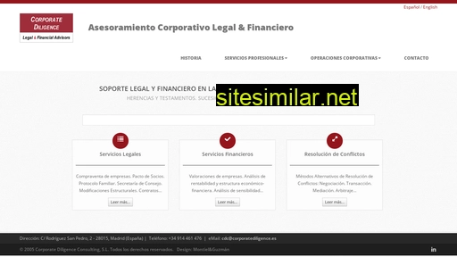 corporatediligence.es alternative sites
