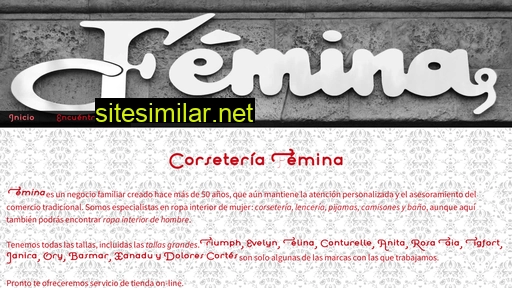 corseteriafemina.es alternative sites