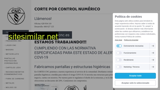 cortes-cnc.es alternative sites