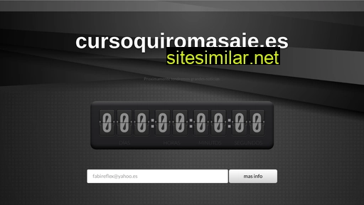 cursoquiromasaje.es alternative sites
