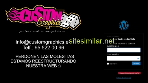 customgraphics.es alternative sites