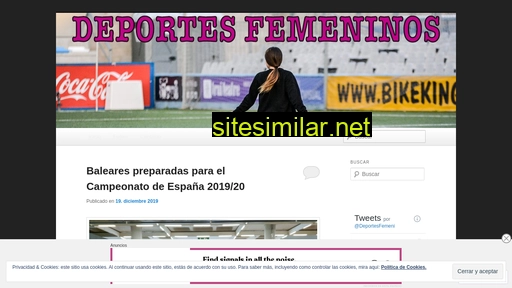 deportesfemeninos.es alternative sites