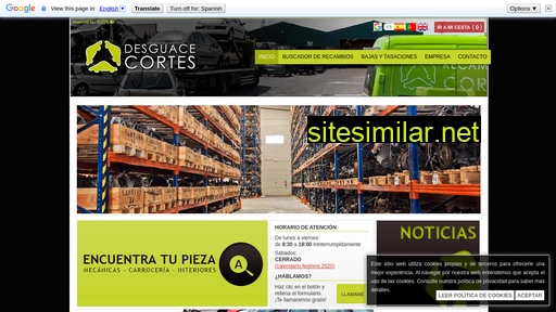 desguacecortes.es alternative sites