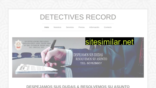 Detectivesrecord similar sites