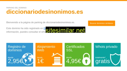 diccionariodesinonimos.es alternative sites