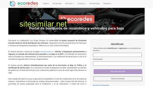 ecoredes.es alternative sites