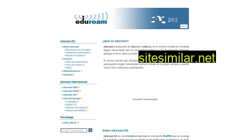 eduroam.es alternative sites