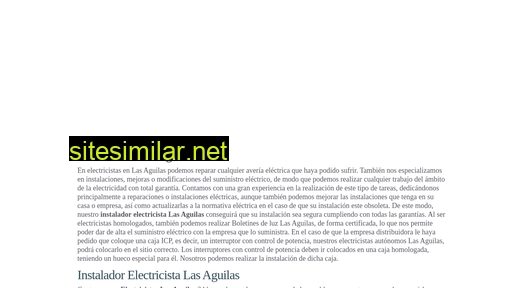 electricistaslasaguilas.es alternative sites