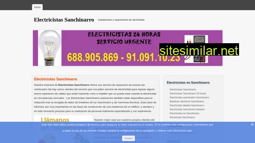electricistassanchinarro.es alternative sites