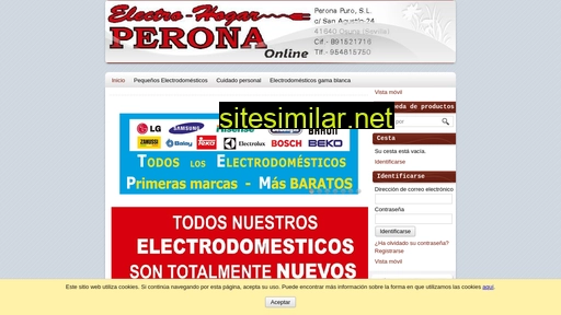 electrohogarperona.es alternative sites