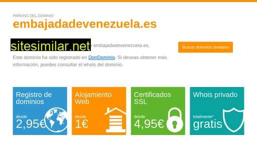 embajadadevenezuela.es alternative sites