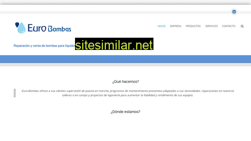 eurobombas.es alternative sites