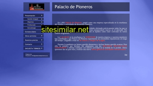 eventospalaciodepioneros.es alternative sites