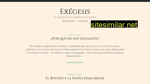 exegesis.es alternative sites