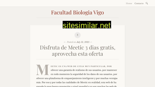 facultadbiologiavigo.es alternative sites