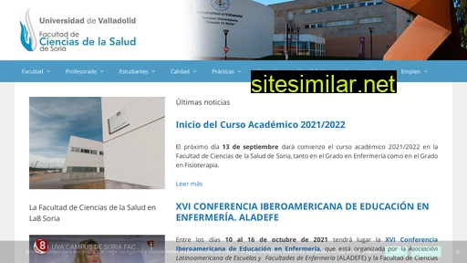 facultadcienciassaludsoria.es alternative sites
