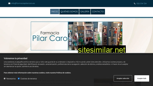 farmaciapilarcaro.es alternative sites