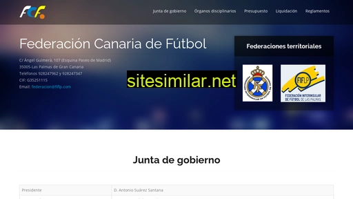 Federacioncanariafutbol similar sites