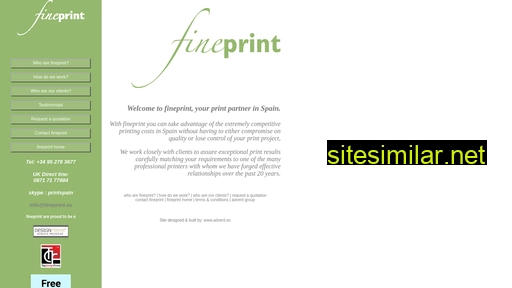 fineprint.es alternative sites