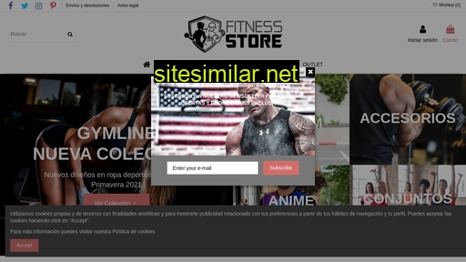Fitnessstore similar sites