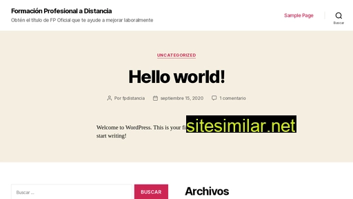 formacionprofesionaldistancia.es alternative sites