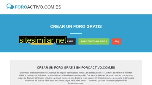foroactivo.com.es alternative sites