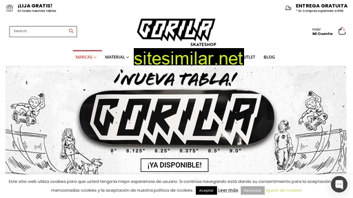 gorilaskateshop.es alternative sites