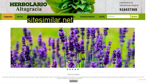 herbolarioaltagracia.es alternative sites