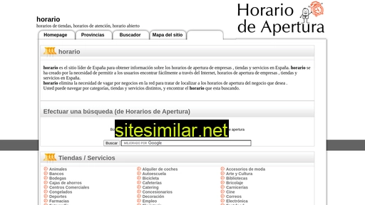 horario-de.es alternative sites