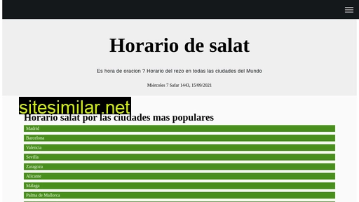 horarios-oracion.es alternative sites