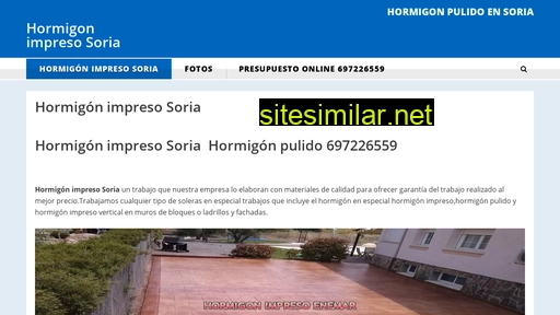 hormigonimpresosoria.es alternative sites
