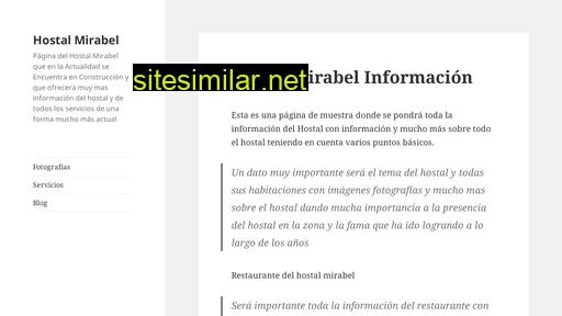 hostalmirabel.es alternative sites
