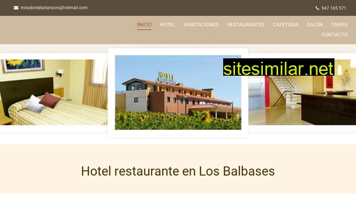 hotelmiradordelarlanzon.es alternative sites